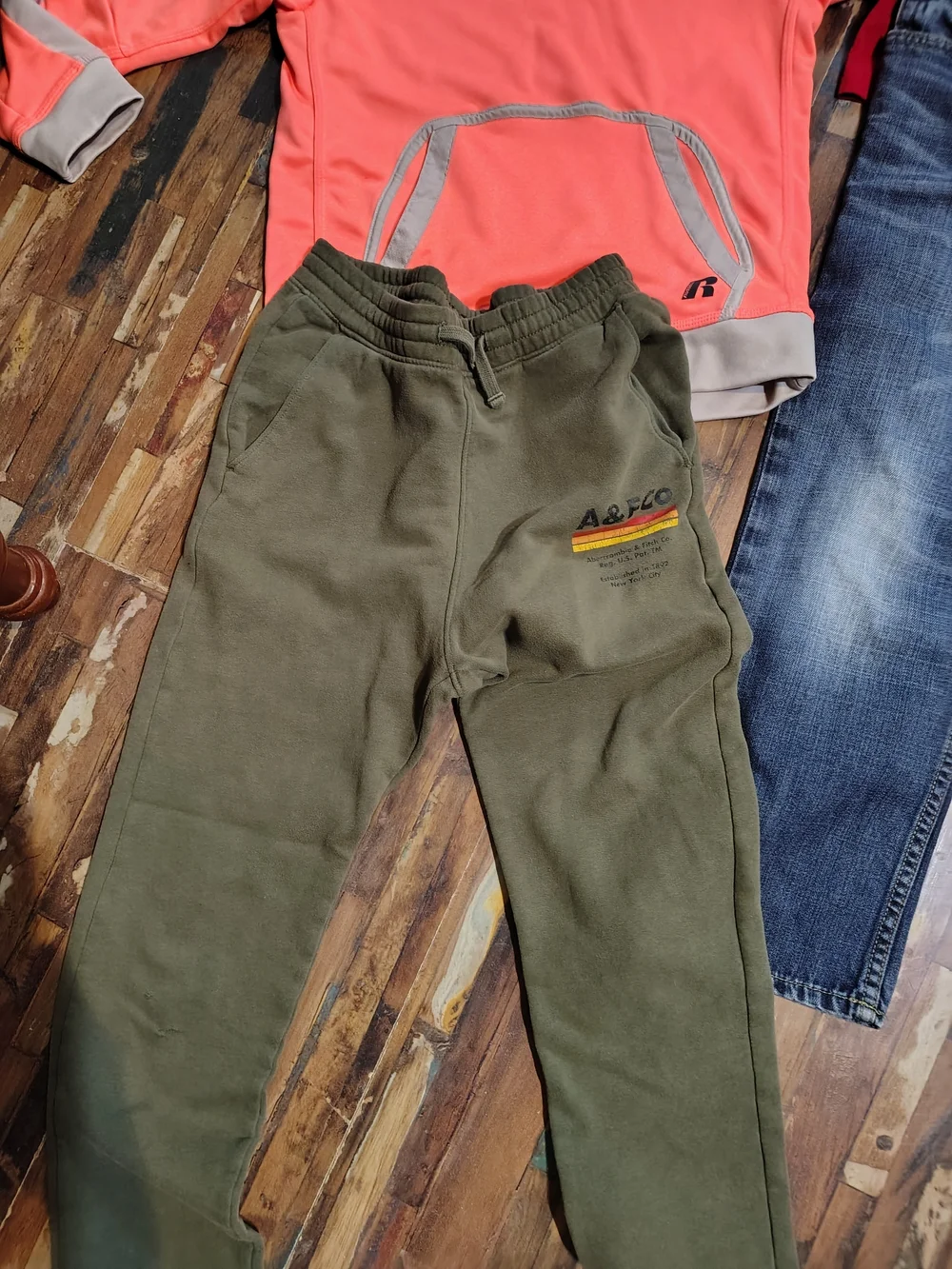 Boys Size 10–12 4-Piece Clothing Lot – Abercrombie Kids, GAP Denim, Russell